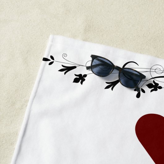 Maßgeschneiderte moderne Liebe 4 Foto Collage für Strandtuch (Beispiel)