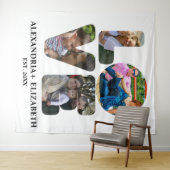 Maßgeschneiderte moderne Liebe 4 Foto Collage für Wandteppich (Beispiel (Horizontal))