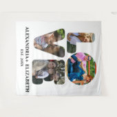 Maßgeschneiderte moderne Liebe 4 Foto Collage für  Wandteppich (Vorderseite (Horizontal))