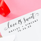 Maßgeschneiderte moderne Liebe sind süße Skriptnam Gummistempel