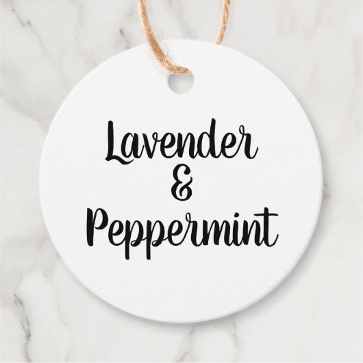 Maßgeschneiderte, moderne Markenkennzeichnung Geschenkanhänger (Vorderseite)