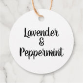 Maßgeschneiderte, moderne Markenkennzeichnung Geschenkanhänger (Rückseite)