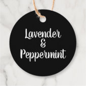 Maßgeschneiderte, moderne Markenkennzeichnung Geschenkanhänger (Rückseite)