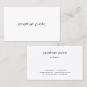 Maßgeschneiderte moderne Minimalistisch Elegante B Visitenkarte (Vorne/Hinten)