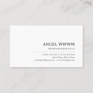 Maßgeschneiderte moderne Minimalistische Beruflich Visitenkarte