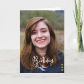 Maßgeschneiderte moderne Minimalistische Geburtsta Karte (Vorderseite)