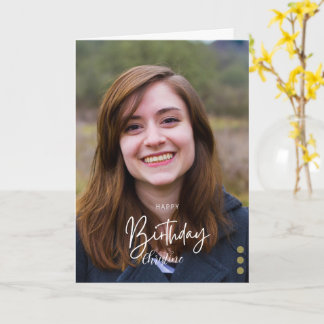 Maßgeschneiderte moderne Minimalistische Geburtsta Karte