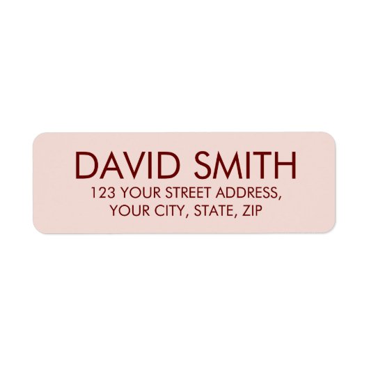 Maßgeschneiderte moderne minimalistische Rücksende (Vorne)