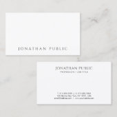 Maßgeschneiderte, moderne Minimalistische Vorlage Visitenkarte (Vorne/Hinten)