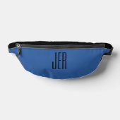 Maßgeschneiderte, moderne Monogram-Initials Blau Bauchtasche (Ablage )