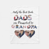 Maßgeschneiderte moderne Opa 9 FotoCollage Fleecedecke (Vorderseite)