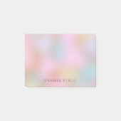 Maßgeschneiderte, moderne Pastellfarben-Vorlage Post-it Klebezettel (Vorderseite)