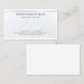 Maßgeschneiderte moderne Personalisierte Elegante  Visitenkarte (Vorne/Hinten)