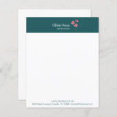 Maßgeschneiderte moderne rosa Aquamarine Blume Bus (Vorne/Hinten)