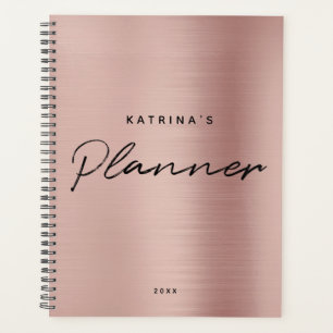 Maßgeschneiderte moderne Rose Rosa Gold Minimalis Planer