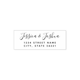 Maßgeschneiderte moderne Rücksendeadresse Permastempel