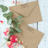 Maßgeschneiderte moderne Rücksendeadresse Permastempel