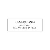 Maßgeschneiderte moderne Rücksendeadresse Permastempel (Design)