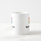 Maßgeschneiderte, moderne saubere Vorlage Bester V Kaffeetasse (Mittel)