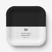 Maßgeschneiderte, moderne und Minimalistische Grad Pappteller (Vorderseite)