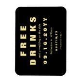 Maßgeschneiderte moderne und sonnige Getränke Save Magnet (Vertikal)