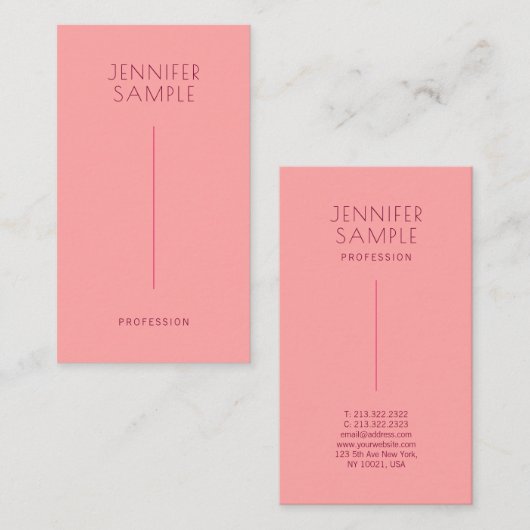 Maßgeschneiderte, moderne Unterschrift Matte Paper Visitenkarte (Vorne/Hinten)