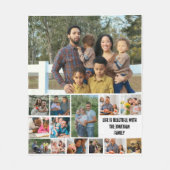 Maßgeschneiderte moderne Version 14 Vorlage für Fo Fleecedecke (Vorderseite)