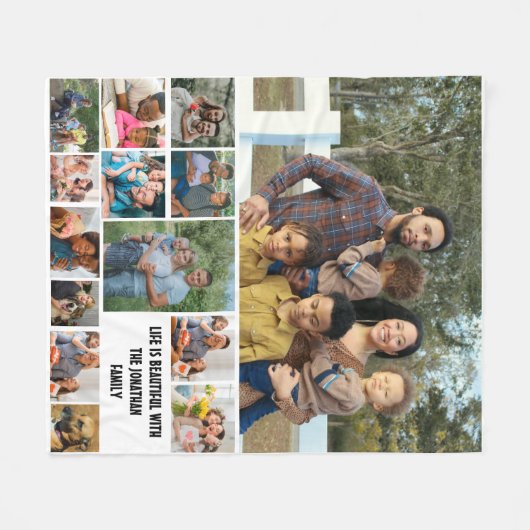 Maßgeschneiderte moderne Version 14 Vorlage für Fo Fleecedecke (Vorderseite (Horizontal))