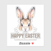 Maßgeschneiderte, moderne Wasserfarbe Niedlich Ost Aufkleber (Blatt)