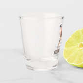 Maßgeschneiderte, moderne Wasserfarbe Niedlich Ost Schnapsglas (Links)