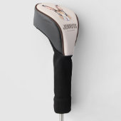 Maßgeschneiderte, moderne Wasserfarbe Niedliche So Golf Headcover (angewinkelt)