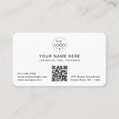 Maßgeschneiderte, moderne, weiß gerundete visitenkarte (Vorderseite)