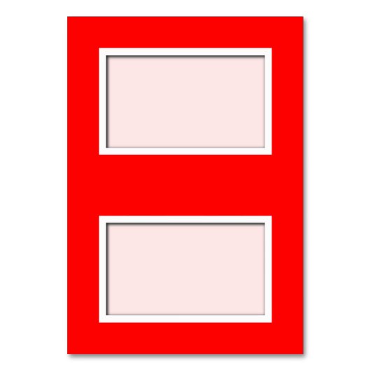 Maßgeschneiderte Mohnblüte Platzkarte Tischnummer (Vorderseite)