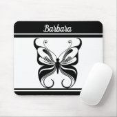 Maßgeschneiderte Monochrome-Butterfly-Mousepad Mousepad (Mit Mouse)