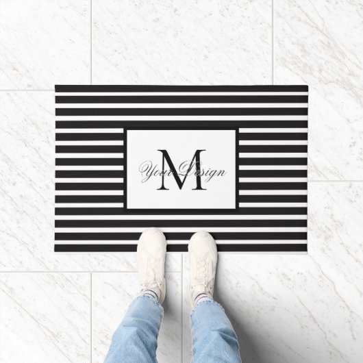 Maßgeschneiderte Monochrome-Türmatte Fußmatte (Indoor)
