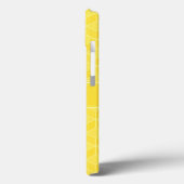 Maßgeschneiderte Monogram Bright Yellow 3D Würfel Case-Mate iPhone Hülle (Rückseite / Links)