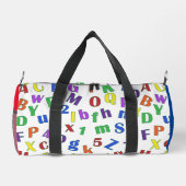 Maßgeschneiderte Monogram Kids Back to School Duff Duffle Bag (Rückseite)