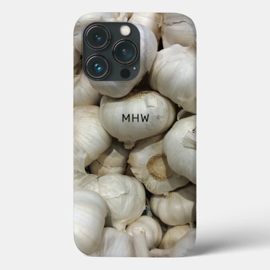 Maßgeschneiderte Monogram Knoblauchgehäuse Case-Mate iPhone Hülle (Rückseite)