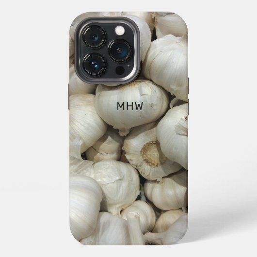 Maßgeschneiderte Monogram Knoblauchgehäuse iPhone Hülle (Hinten)