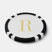 Maßgeschneiderte Monogram Poker Chips für Vater Gr (Einzeln)