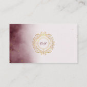 Maßgeschneiderte Monogramm-Elegante Visitenkarten  Visitenkarte (Rückseite)