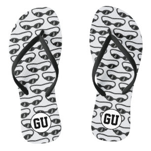 Maßgeschneiderte Monogramm-Flip-Flops mit Schwimm Badesandalen