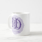 Maßgeschneiderte Monogramm - Geschenkgutscheine fü Kaffeetasse (Vorderseite Links)