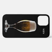 Maßgeschneiderte Monogramm Glas Biertelefone Case-Mate iPhone Hülle (Rückseite (Horizontal))