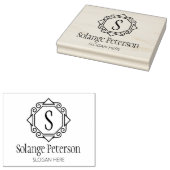 Maßgeschneiderte Monogramm, kleine Unternehmen Gummistempel (Stempel)