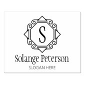 Maßgeschneiderte Monogramm, kleine Unternehmen Gummistempel (Prägung)