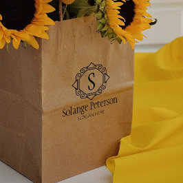 Maßgeschneiderte Monogramm, kleine Unternehmen Gummistempel