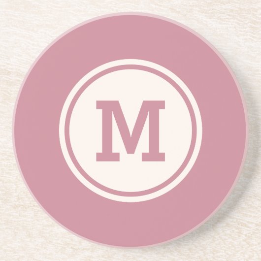 Maßgeschneiderte Monogramm, Name und Untersetzer v (Vorne)