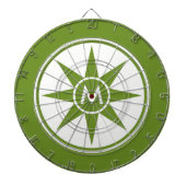 Maßgeschneiderte Monogramm- und Farbdartenplatine Dartscheibe (vorne)