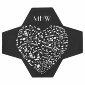 Maßgeschneiderte Monogramm- und Farbenspiel Musika Fußball (Flach)